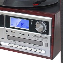 Mikrosystém s gramofonem Roadstar, HIF-8892 EBT, s gramofonem, BT, MP3, CD,
CD-R, RW, LCD displej, 2 x 5W RMS