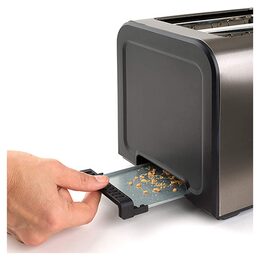 Topinkovač Black+Decker, BXTO900E, robustní, 7 stupňů nastavení opékání, široký