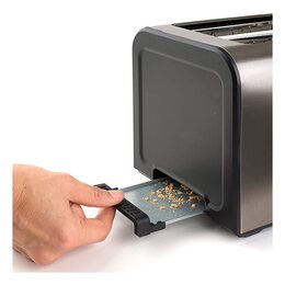 Topinkovač Black+Decker, BXTO1000E, 7 stupňů, nerez ocel, extra široký otvor,
f