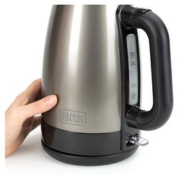Rychlovarná konvice Black+Decker, BXKE2201E, nerez, 1,7 l, 2 200 W, ukazatel
hl
