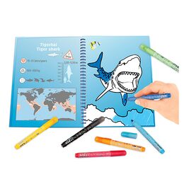 Omalovánky, kreativní sada Dino World, 7 fixů | 047300_A