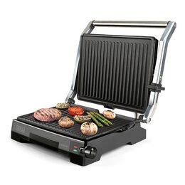 Gril Black+Decker, BXGR2200E, elektrický, kontaktní, rozkládací plochy 180°,
po