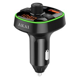 Transmiter AKAI, FMT-52BT, transmiter hovorů a audia, BT, FM, USB, handsfree