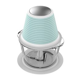 Sekáček potravin Tesla, FC510BWS, skleněná nádoba 1,2 l, nerezové čepele, 400 W