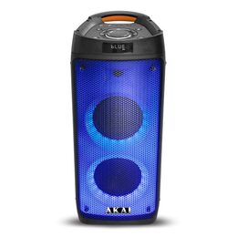 Reproduktor AKAI, Party box 800, přenosný, Bluetooth, FM rádio, TWS funkce, LED