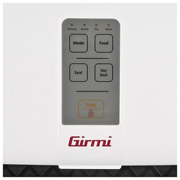 Vakuovačka potravin Girmi, VT5101, 2 funkce, pro sáčky, role, vakuové nádoby,
sací síla 60 mBar, 110 W