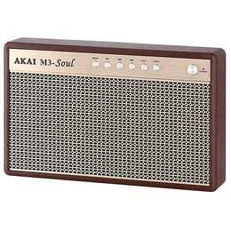 Reproduktor AKAI, M3 SOUL, Coffe, přenosný, Bluetooth, 2 x USB, 20 W RMS