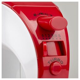 Ruční mixér Girmi, SB0201, 5 rychlostí, Turbo, 170 W, barva bílá/červená