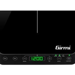 Indukční vařič Girmi, PI0400, jednoplotýnka, 10 úrovní vaření, 10 teplot,
časovač, 2000 W