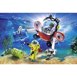 Ponorka a nebezpečný odpad Playmobil, Záchranáři, 58 dílků | 70142