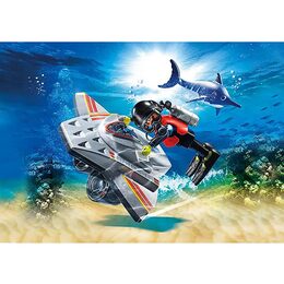 Potápěčský skútr Playmobil, Záchranáři, 15 dílků 70145