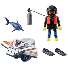 Potápěčský skútr Playmobil, Záchranáři, 15 dílků 70145