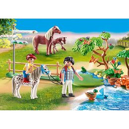Jizda na poníkovi Playmobil, Jezdecký dvůr, 55 dílků, 70512
