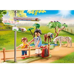 Jizda na poníkovi Playmobil, Jezdecký dvůr, 55 dílků, 70512