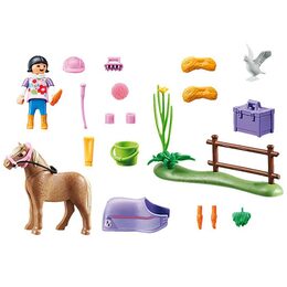 Islandský poník Playmobil, Jezdecký dvůr, 26 dílků, 70514