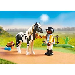 Poník Lewitzer Playmobil, Jezdecký dvůr, 22 dílků | 70515