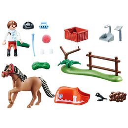 Poník Connemara Playmobil, Jezdecký dvůr, 22 dílků | 70516