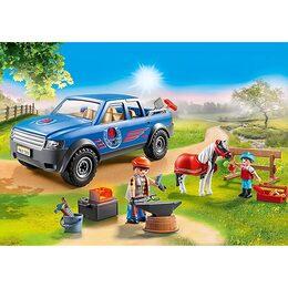 Mobilní kovář Playmobil, Jezdecký dvůr, 51 dílků | 70518
