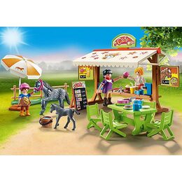 Pony kavárna Playmobil, Jezdecký dvůr, 77 dílků |70519