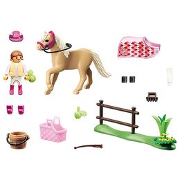 Německý jezdecký poník Playmobil, Jezdecký dvůr, 29 dílků | 70521