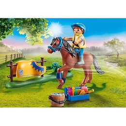 Německý jezdecký poník Playmobl, Jezdecký dvůr, 25 dílků |70523