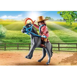 Westernová jezdkyně Playmobil, Jezdecký dvůr, 10 dílků | 70602