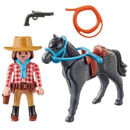Westernová jezdkyně Playmobil, Jezdecký dvůr, 10 dílků | 70602