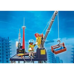Staveniště s navijákem Playmobil, Stavba, 59 dílků | 70816