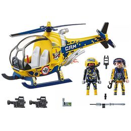 Helikoptéra s filmovou posádkou Playmobil, Vzdušná kaskaderská show, 36 dílků,
70833