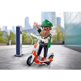 Hipster s elektrokoloběžkou Playmobil, Figurky, 16 dílků, 70873