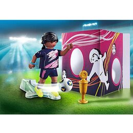 Fotbalista Playmobil, panáček s míčem, 8 dílků, 70875