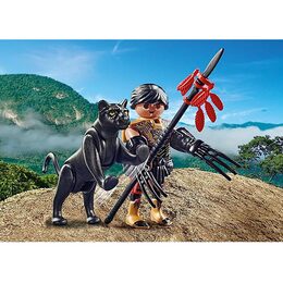 Bojovník s panterem Playmobil, Figurky, 9 dílků | 70878