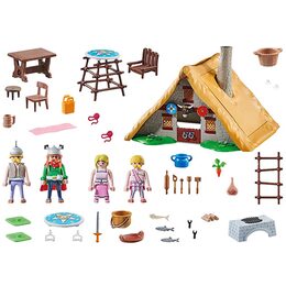 Majestatixova chata Playmobil, chata, náčelník a jeho žena, dva druidi | 110
dílků | 70932