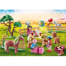 Narozeninová oslava na farmě Playmobil, Jezdecký dvůr, 81 dílků | 70997