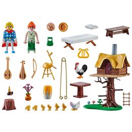 Dům na stromě Playmobil, Asterix, Trubadix a jeho žena, 96 dílků, 71016