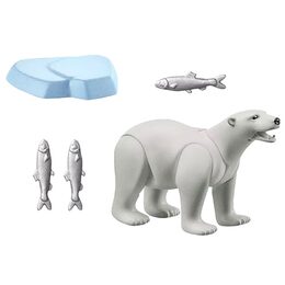 Polární medvěd Playmobil, Wiltopia, 6 dílků | 71053