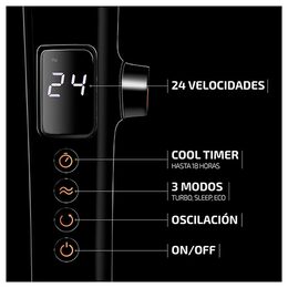 Ventilátor Cecotec, 5916 EnergySilence 1040 SmartExtreme, stojanový, 10 lopatek,
24 rychlostí, 3 režimy, dálkové ovládání, oscilace, 28 W