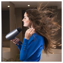 Fén na vlasy Cecotec, 4327 Bamba Ionicare Power&Go Black, cestovní, 2 stupně
rychlosti, 3 nastavení teploty, skládací držák, 2400 W