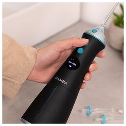 Ústní sprcha Cecotec, 4314 Bamba ToothCare 1100, 6 poloh, 6 nástavců, objem 280
ml, IPX7, LED displej, 1900 mAh
