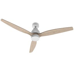 Ventilátor Cecotec, 5839 EnergySilence Aero 5300 White&Wood, stropní, průměr 132
cm, 3 lopatky, LED žárovka, 6 rychlostí, dálkové ovládání,