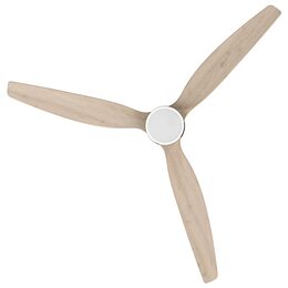 Ventilátor Cecotec, 5839 EnergySilence Aero 5300 White&Wood, stropní, průměr 132
cm, 3 lopatky, LED žárovka, 6 rychlostí, dálkové ovládání,