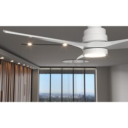 Ventilátor Cecotec, 5976 EnergySilence Aero 5200 White Design, stropní, průměr
132 cm, 3 lopatky, LED lampa, 6 rychlostí, časovač, 40 W