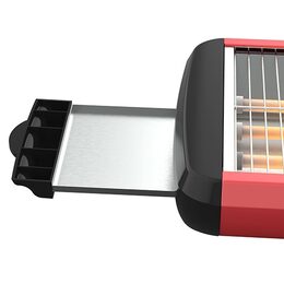 Toustovač Solac, TC5309 Stillo Red 3, 12 úrovní opékání, 3 topné elementy z
křemene, automatické vypnutí, 700 W
