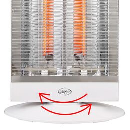 Infrazářič ARGO, 191070222 ALAN, elegantní design nastavení režimů vytápění,
oscilace 90°, vestavěná rukojeť, kovová ochranná mřížka
