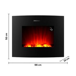 Krb Cecotec, 5814, ReadyWarm 2650 Curved Flames Connected, elektrický, 26", 2
programy, Wi-Fi, časovač, 1000/2000 W