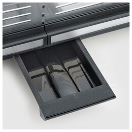 Plancha gril Severin, PG 8564, plancha gril, stolní, miska na tuk, keramický
povlak, LED dispej, termostat, až 230°C, rukojeti, 2300 W
