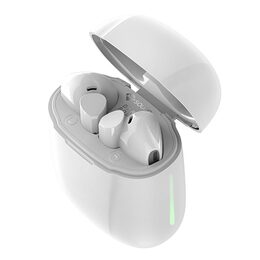 Sluchátka Meliconi, 497332, SDART PODS WH, do uší, bluetooth, mikrofon, nabíjecí
pouzdro, USB-C