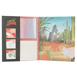 Kreativní sešit Dino World, Blok a lesklé lepicí fólie