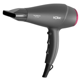 Vysoušeč vlasů Solac, SH7083, Fast 2200 Ionic, kompaktní, ION technologie, 2
rychlosti, 3 teploty, 2200 W