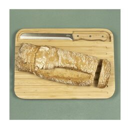 Prkénko Pebbly, NBA127, sada na krájení chleba, bambus, nerezová ocel, prkénko
36 x 26 cm a nůž 32 x 2,6 cm